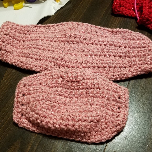 Hand crocheted face masks w/removable flannel lini - Picture 2 of 16